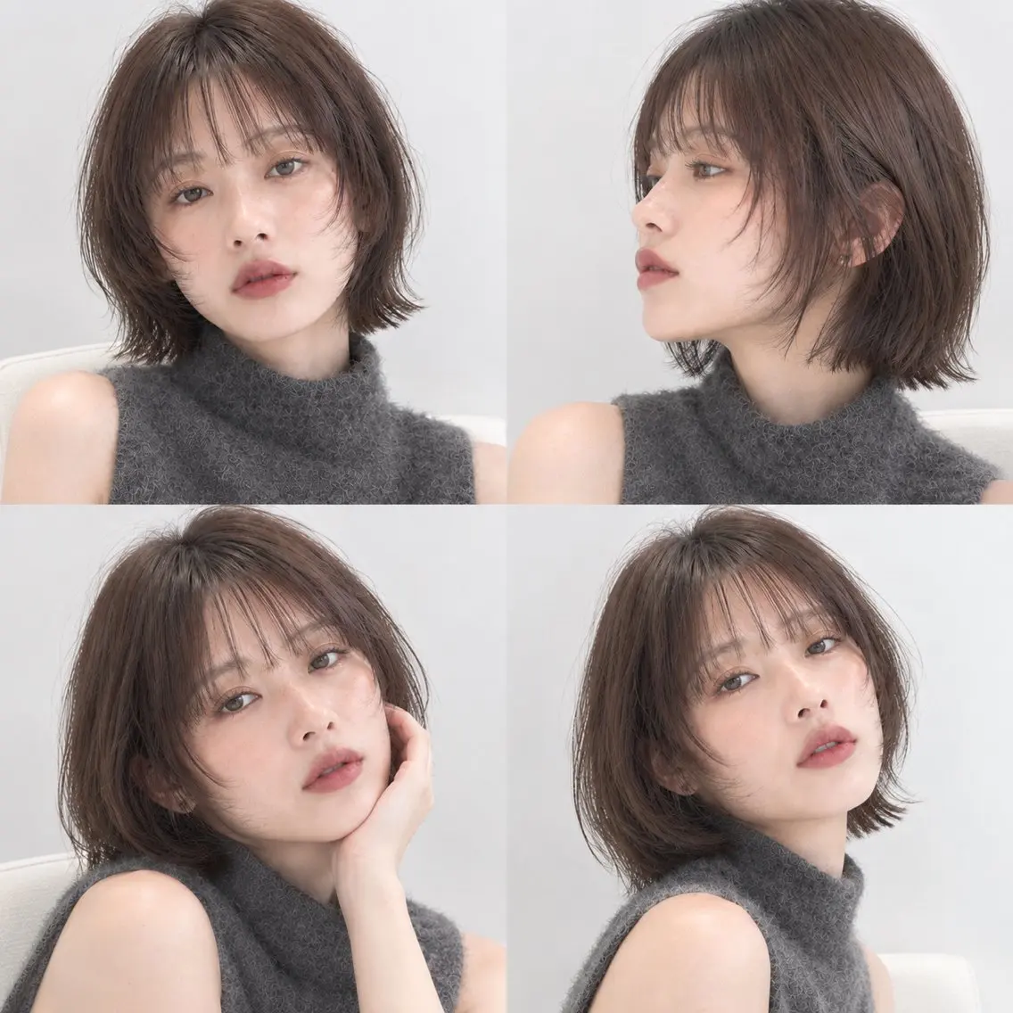 ショート ボブレイヤー ボブ 顔まわりレイヤー レイヤーカット カット ヘアカラー トリートメント 骨格診断/宮澤瑞穂 ボブ/レイヤー/銀座のヘアスタイル