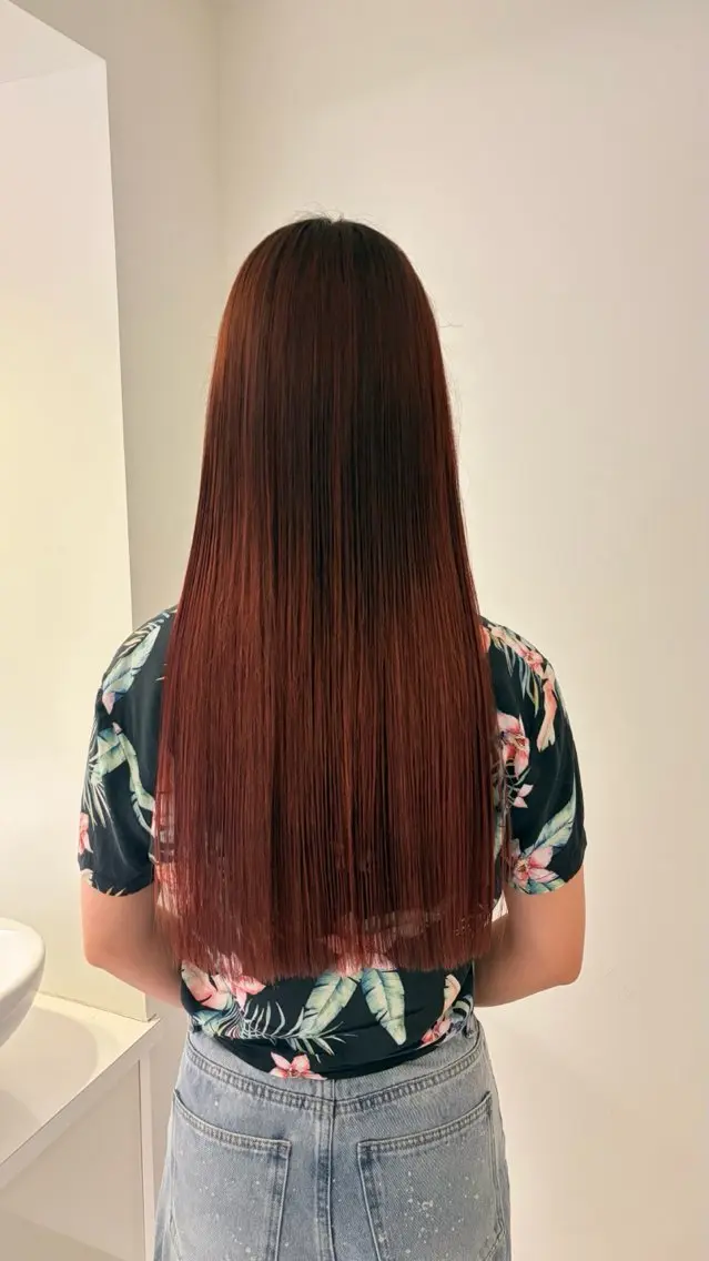 ロング 縮毛矯正 パーマ、ストレート 🐺募集中しょうまのヘアスタイル