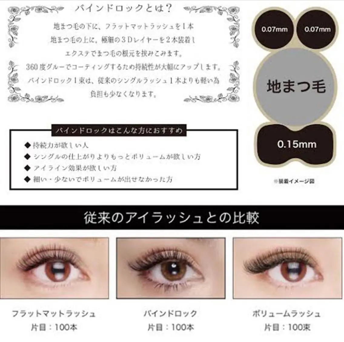 【バインドロック80束】持続性&ボリュームに特化した新技法✨の写真