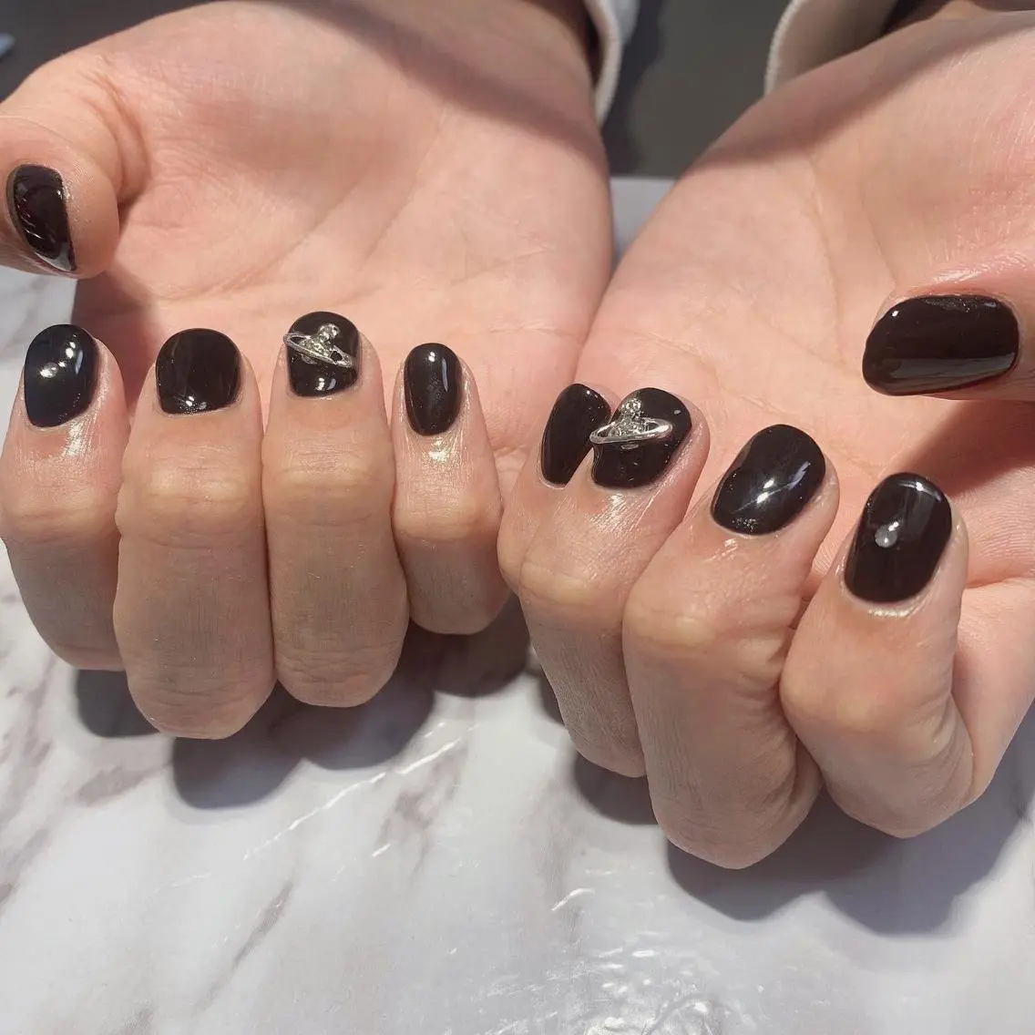 メンズ ネイル ワンカラーネイル ハンドネイル Ally's Nailのネイルデザイン