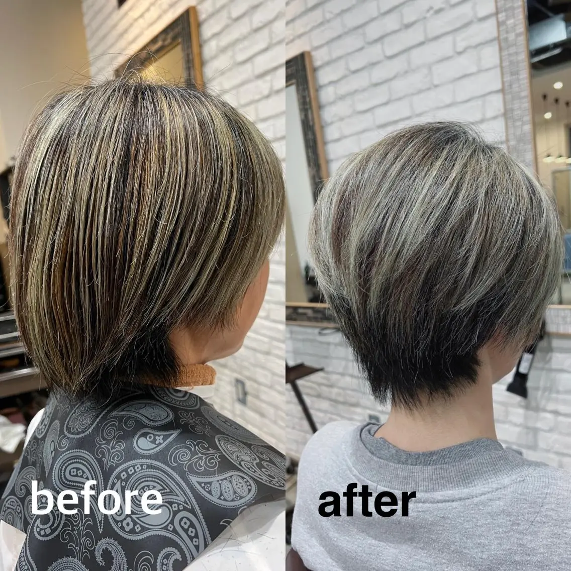 ショート カラー ヘアアレンジ キッズ バレイヤージュ ブリーチ ケアブリーチ 透明感カラー デザインカラー カット ヘアカラー トリートメント 五反田 美容院☆張 明星☆韓国ヘアのヘアスタイル