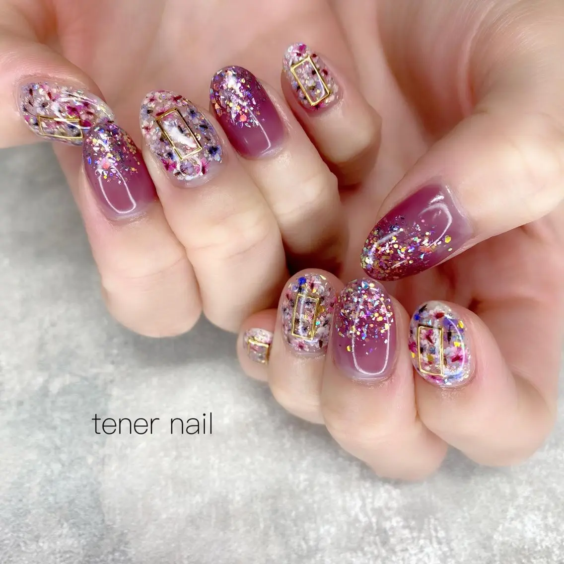 ネイル フラワーネイル テネルネイル tener nailのネイルデザイン