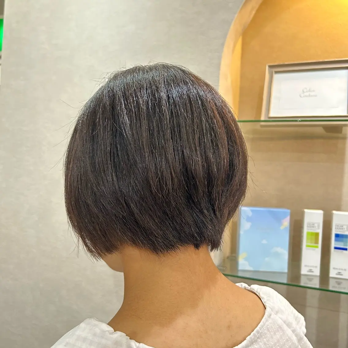 ショート カラー ヘアアレンジ ショートボブ ハンサムショート ボブ くびれヘア 顔周りカット 💠 AYAKA💠のヘアスタイル