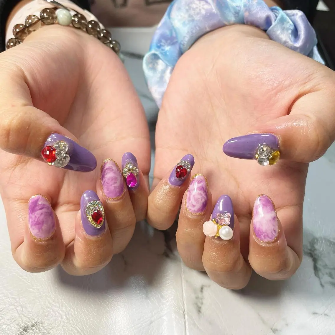 ネイル 大理石ネイル(マーブル) Momo nailsalonのネイルデザイン