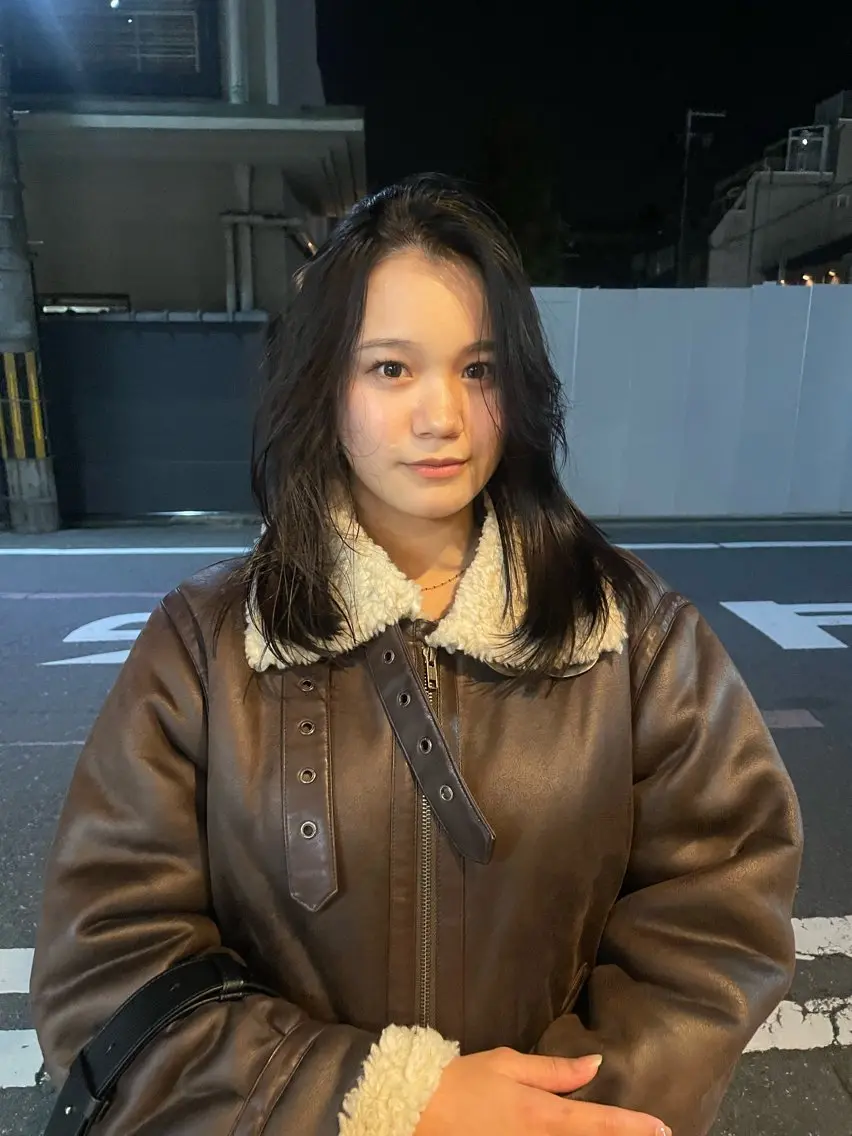 セミロング 外国人風カラー レイヤーカット マツダ レンのヘアスタイル