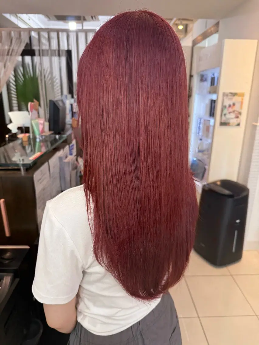 ロング カラー ヘアカラー ゆうな🎀hair& eyelash🎀のマツエク・マツパデザイン
