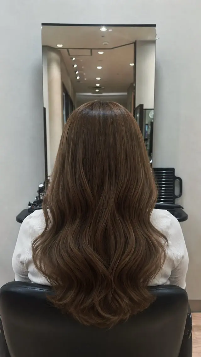 ロング 岡﨑 怜奈のヘアスタイル
