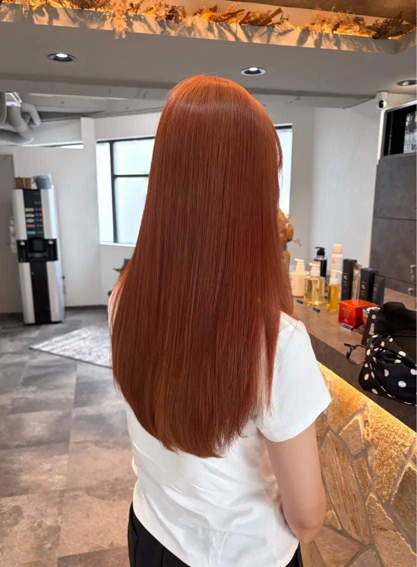 ロング ヘアカラー トリートメント 透明感/レイヤー /ダブルカラー🪽のヘアスタイル
