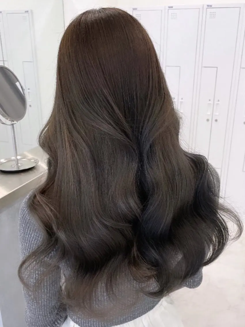 ロング City/louwe 韓国レイヤーカットのヘアスタイル