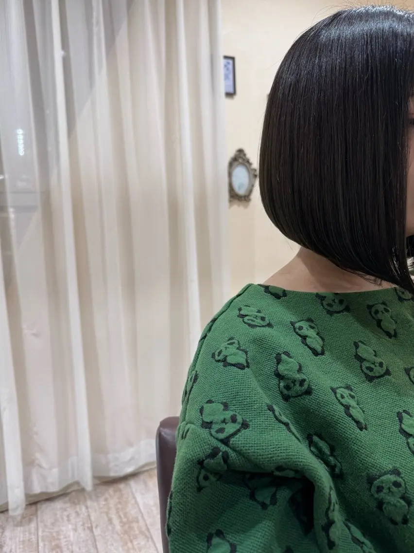 ミディアム カラー ボブ 髪質改善 カット ヘアカラー トリートメント 新越谷noble店長 松本拓也▶◀*.のヘアスタイル