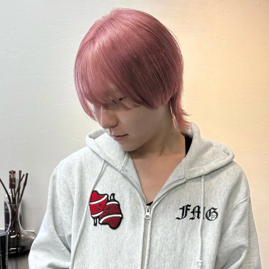 カラー メンズ メイ ☪️のヘアスタイル