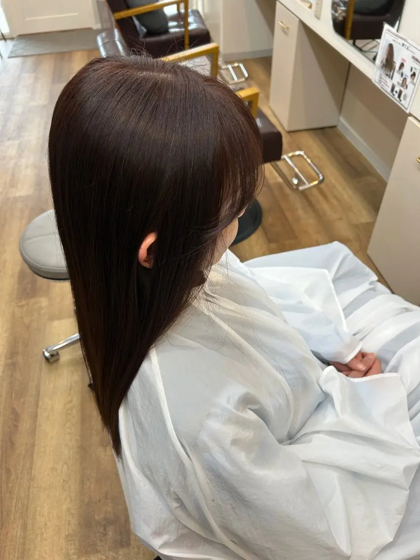 ロング ヘアカラー 中野 未来のヘアスタイル
