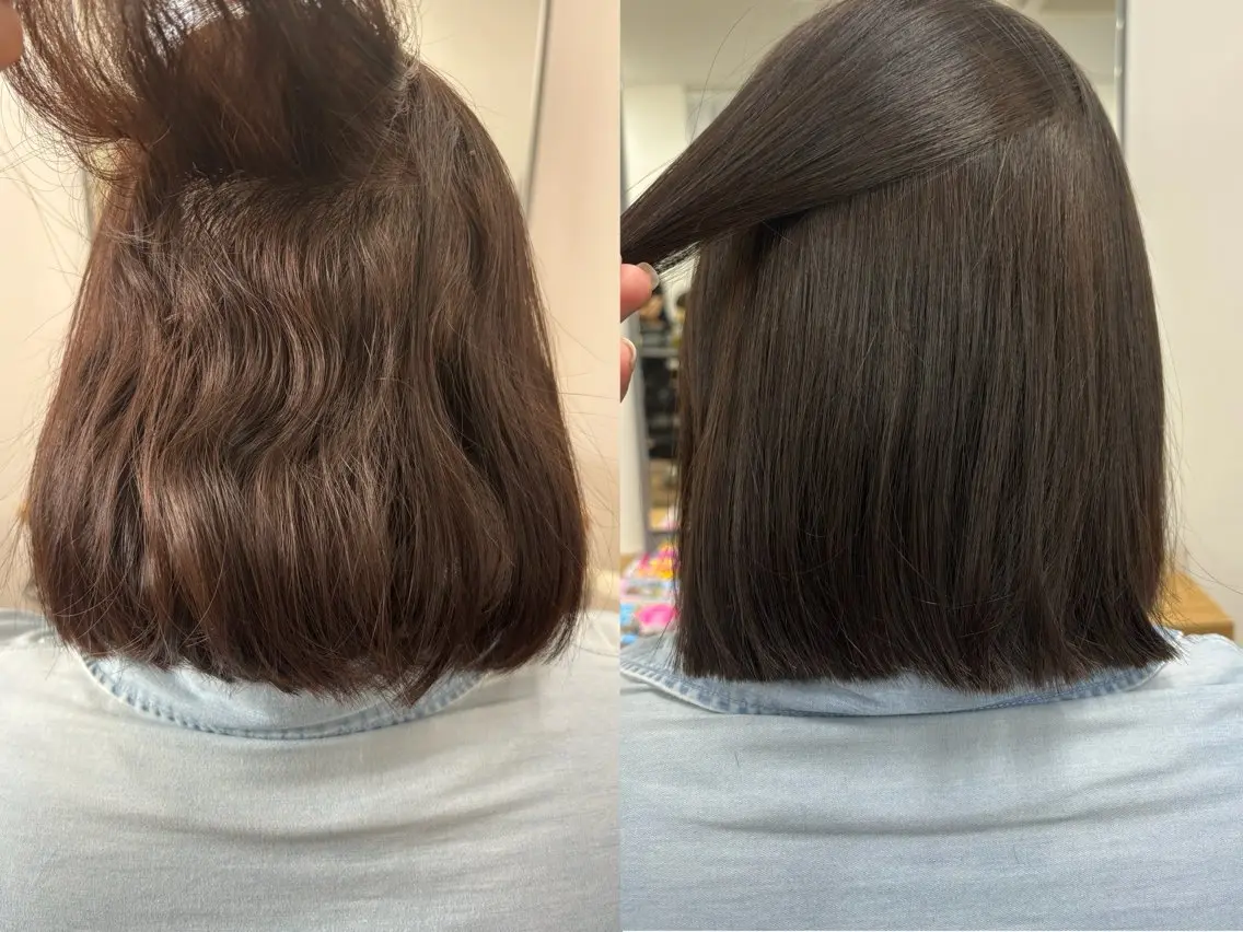 ミディアム 縮毛矯正 カット 縮毛矯正 モエカ -YUCCA-のヘアスタイル