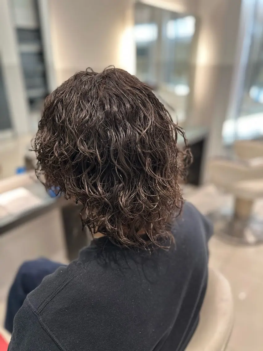 パーマ メンズ メンズパーマ スパイラルパーマ カット パーマ 花野 郁登のヘアスタイル