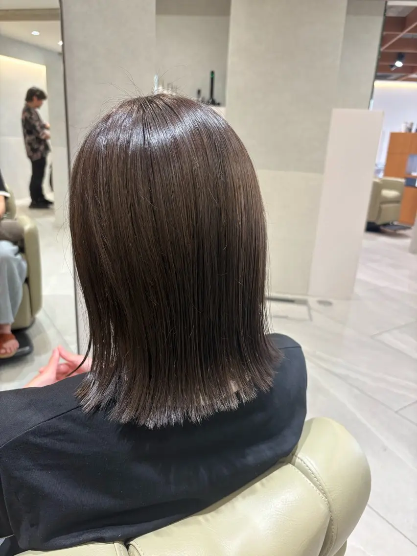 ミディアム カラー 透明感カラー ヘアカラー THIRDSHOP tomoeのヘアスタイル