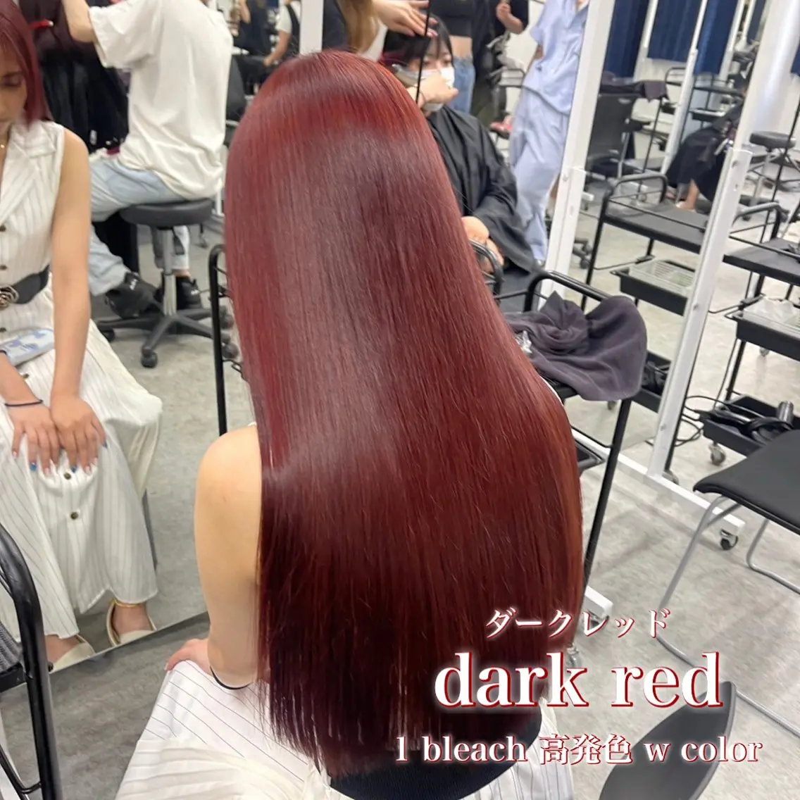 ロング ヘアカラー 🎀暖色カラー🎀 韓国ヘア まなかのヘアスタイル