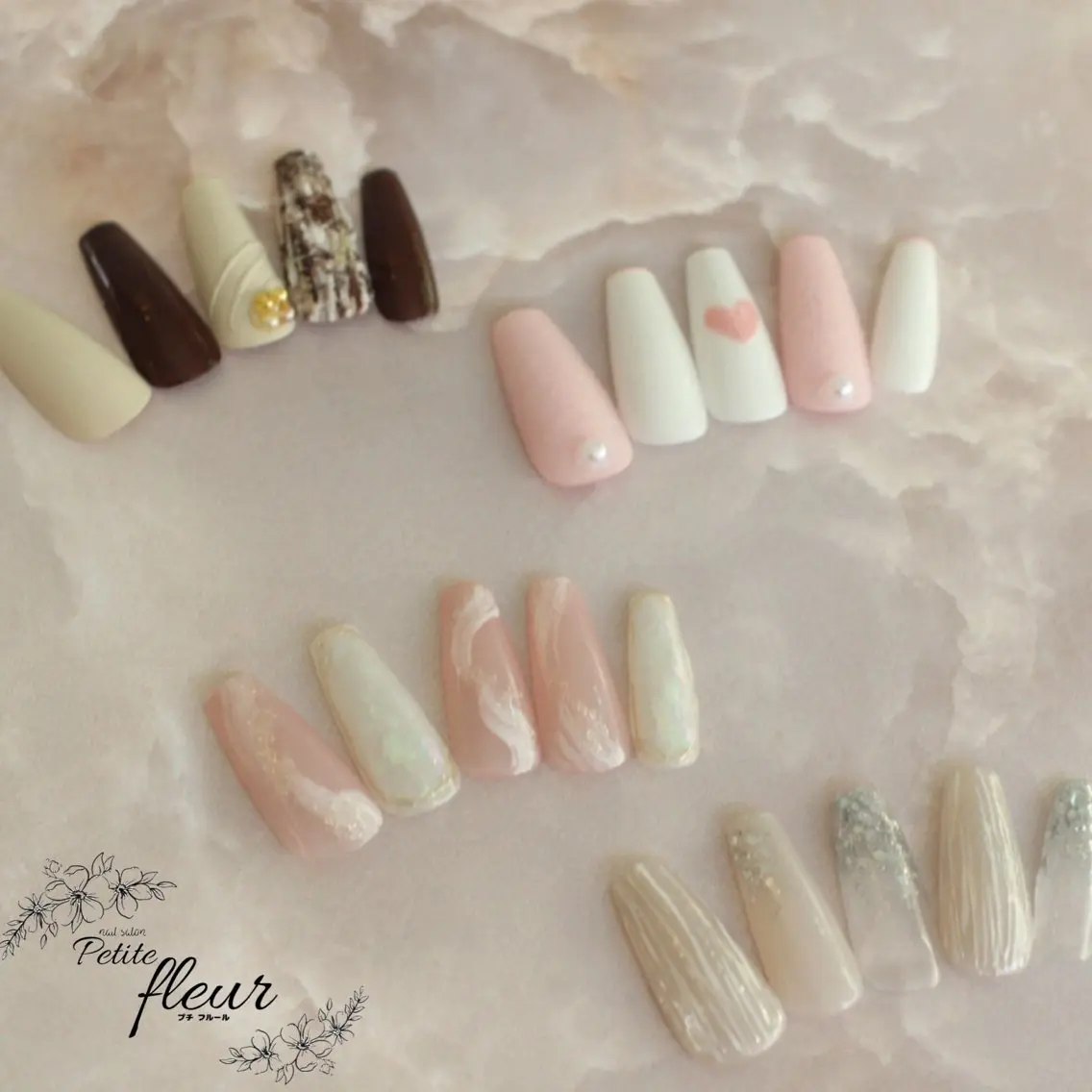 ネイル ハンドネイル ❁⃘*。Petite fleur❁⃘*りさのネイルデザイン