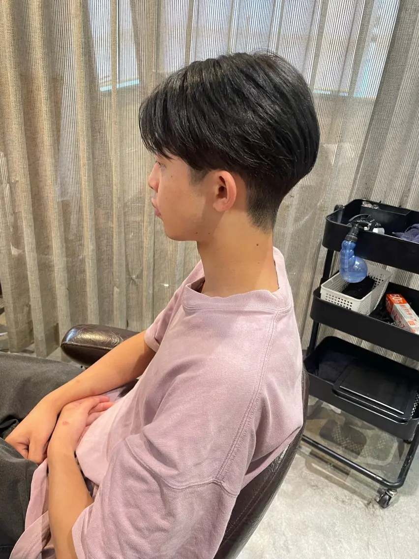 カラー メンズ メンズブリーチ アッシュ ブリーチ ダークグレー 髪質改善/Bloss om🌷高橋沙衣のヘアスタイル