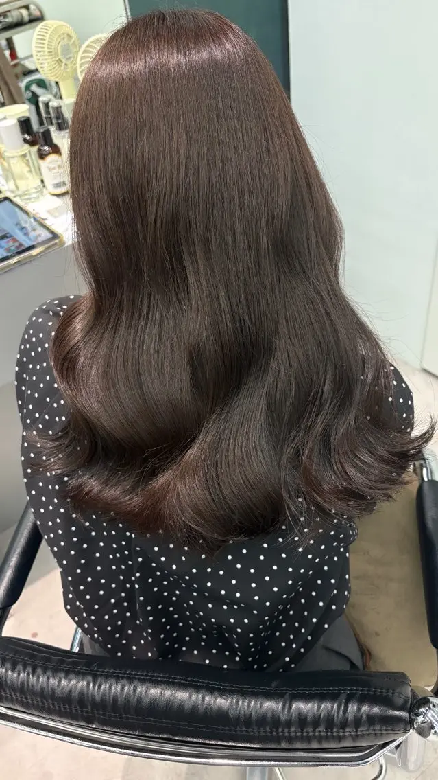 セミロング レイヤーカット カット ヘアカラー トリートメント 堀 春菜のヘアスタイル