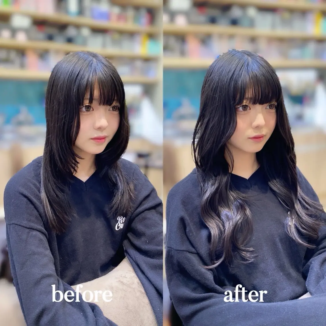 エクステ 𝐲𝐮𝐮𝐦𝐢 エクステ/ 艶カラーのヘアスタイル