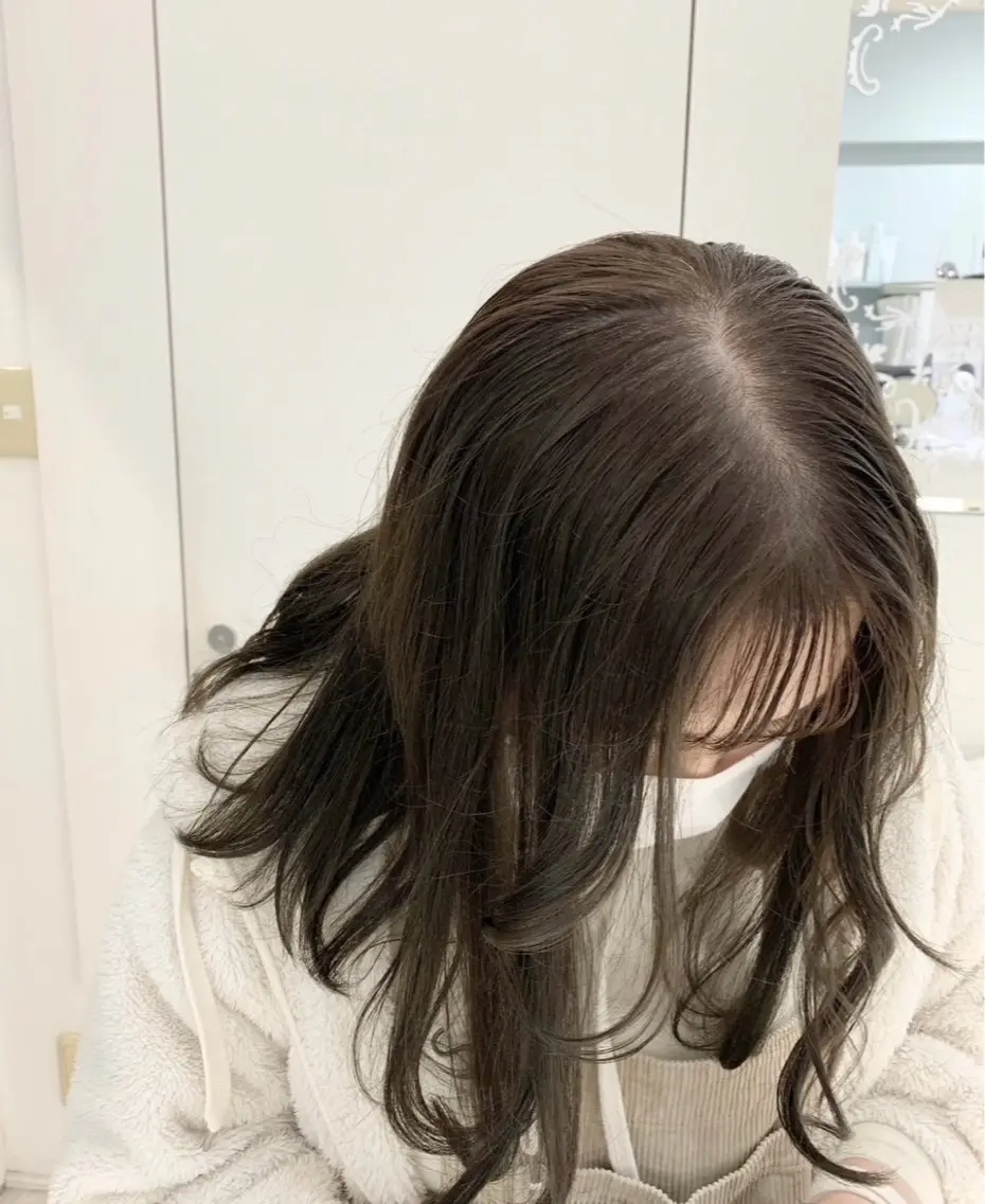 セミロング カラー ヘアカラー ParveMix🎀 稲垣 詞葉のヘアスタイル