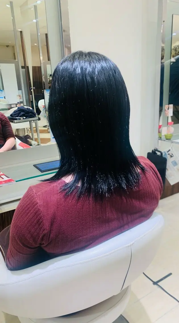ミディアム トリートメント ヘアカラー トリートメント Earth 水沢店 平栗 優佳のヘアスタイル