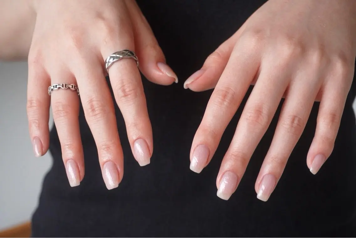 hand🍃one color nailの写真