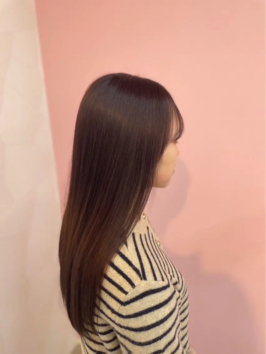 ロング カラー ブラウンカラー HASHI AYAKAのヘアスタイル