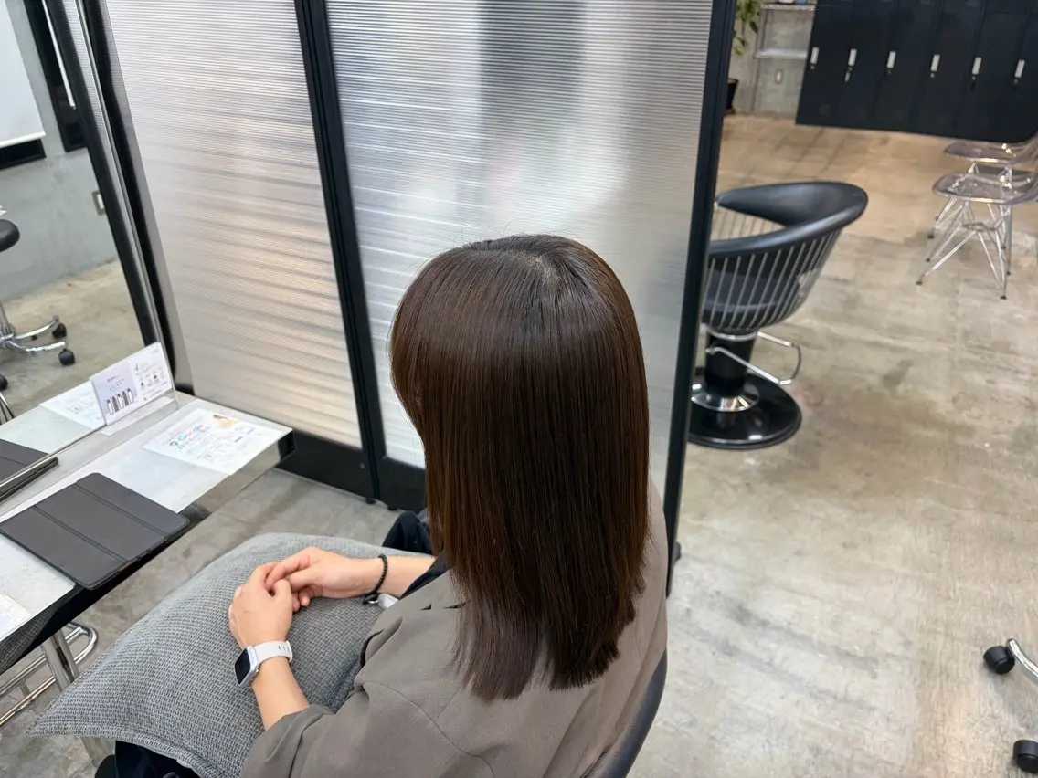 パーマ 縮毛矯正 縮毛矯正/ 豊島怜のヘアスタイル