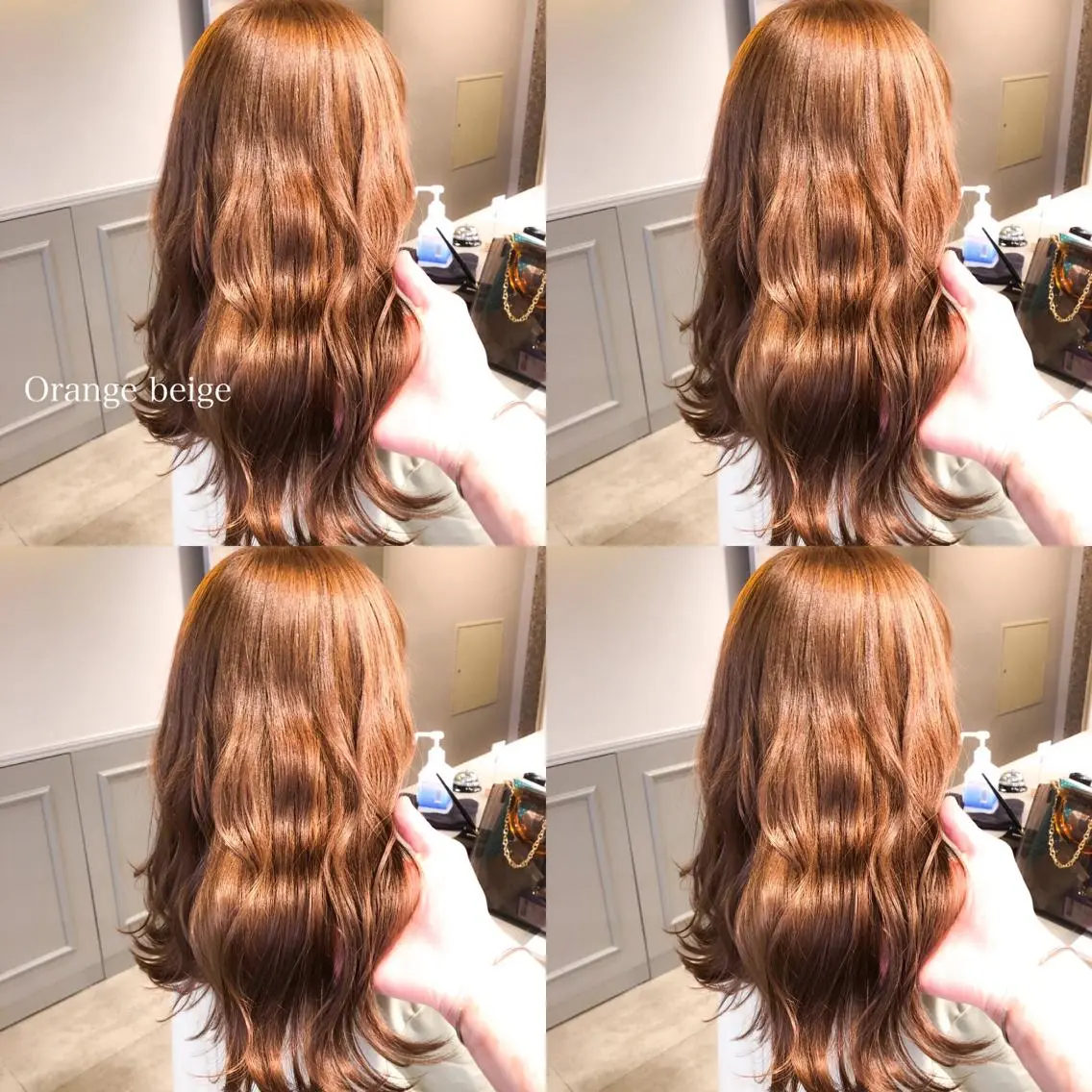 ロング カラー カット ヘアカラー トリートメント ハイトーン×レイヤー カットTAKUMIのヘアスタイル
