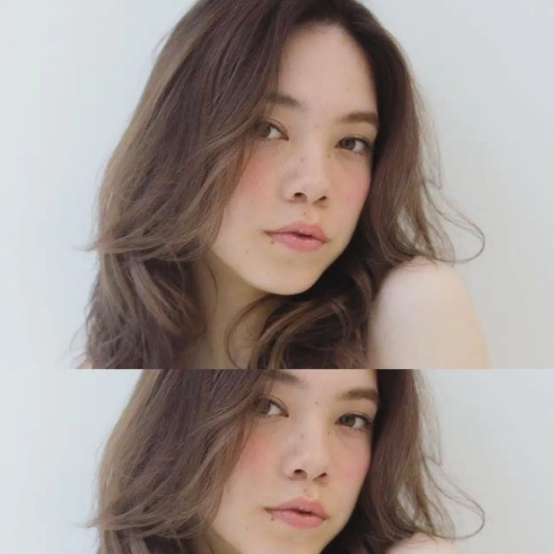 ミディアム セミロング ロング カラー パーマ 内藤 達也のヘアスタイル