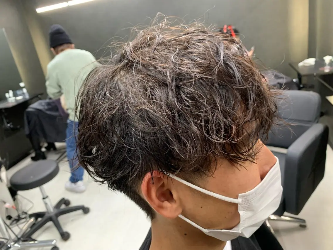 パーマ メンズ カット パーマ bateau よしきのヘアスタイル