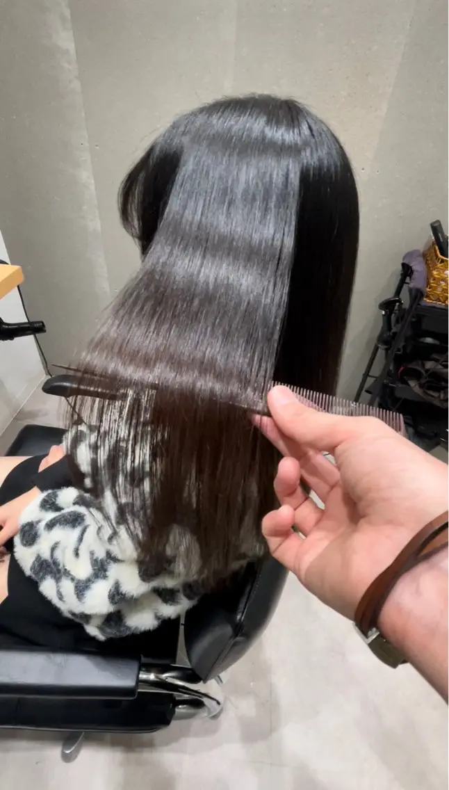 セミロング 髪質改善 トリートメント 髪質改善ヘアケア 艶髪特化/上田のヘアスタイル