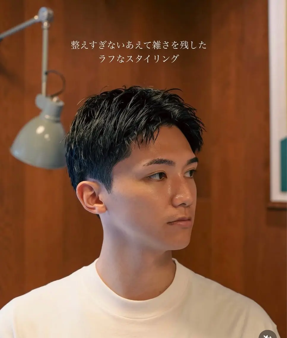 パーマ メンズ メンズショート タチカワユウキのヘアスタイル