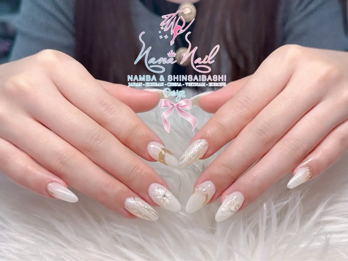 ネイル チークネイル 桜ネイル フラッシュネイル フットネイル ジェルネイル ハンドネイル リナネイル アメ村心斎橋店のネイルデザイン