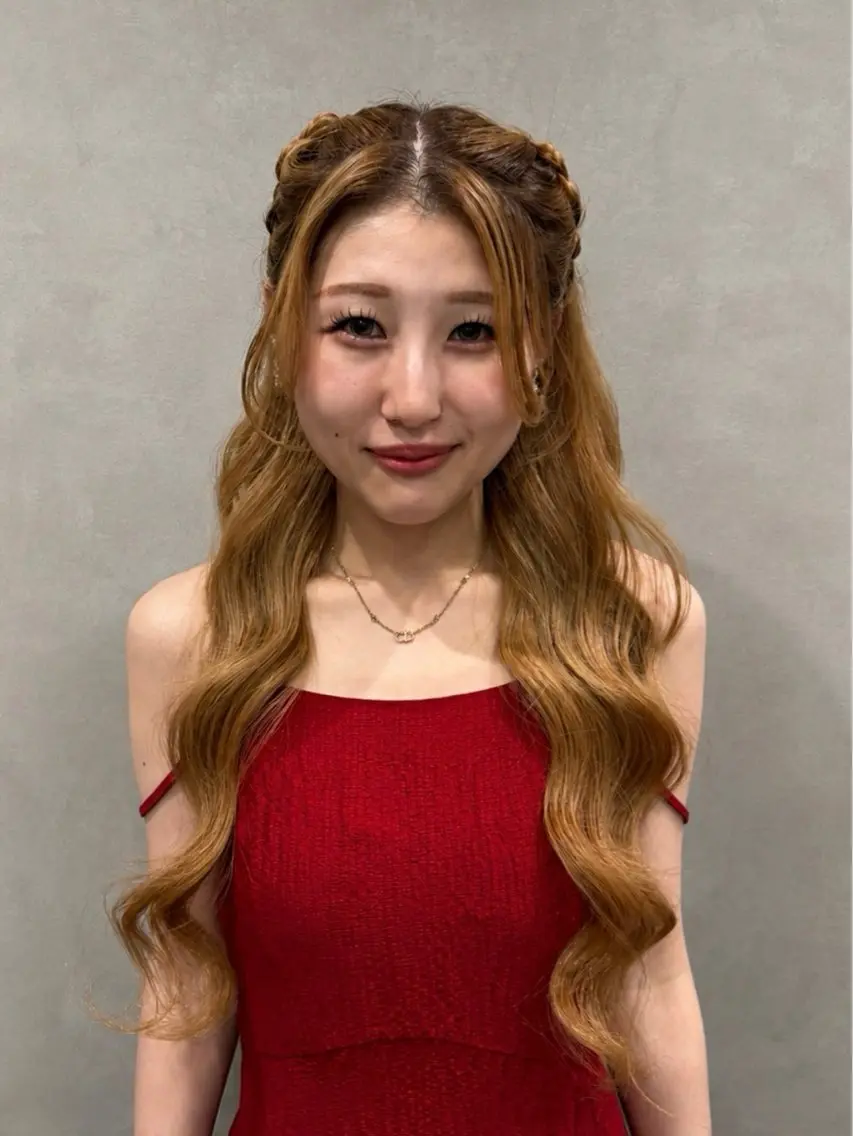 ヘアアレンジ ヘアセット 透明感カラー💎 アレンジ🩰Rimiのヘアスタイル