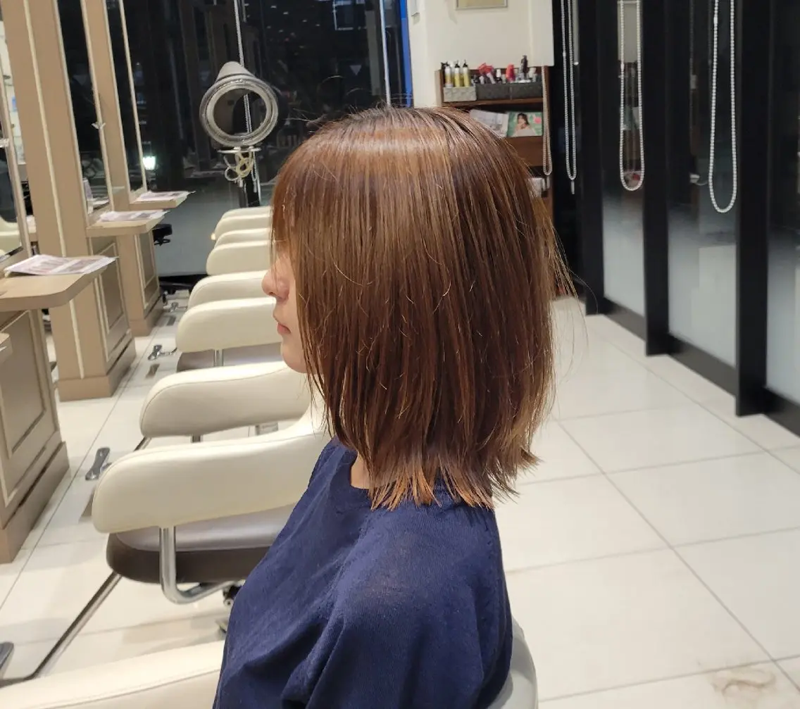 ミディアム レイヤーカット メンズパーマ 渡辺将功のヘアスタイル