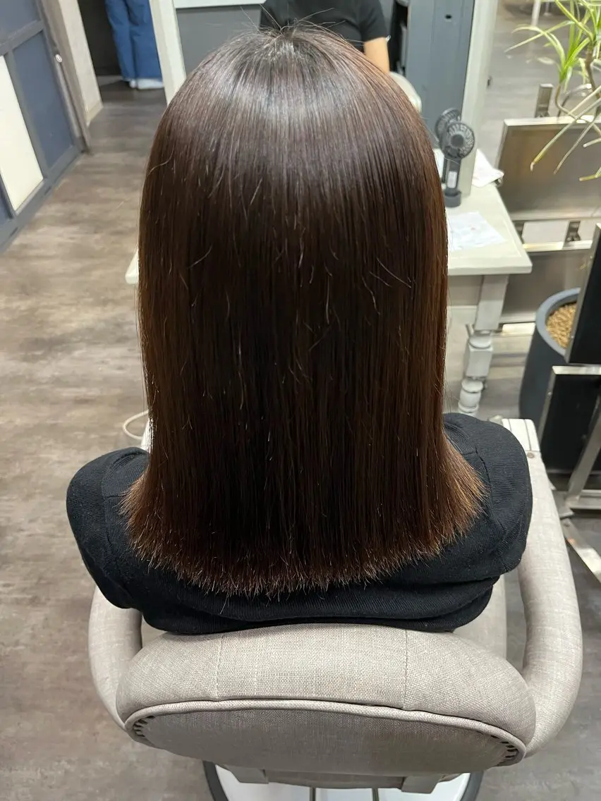 縮毛矯正 松井 咲樹のヘアスタイル