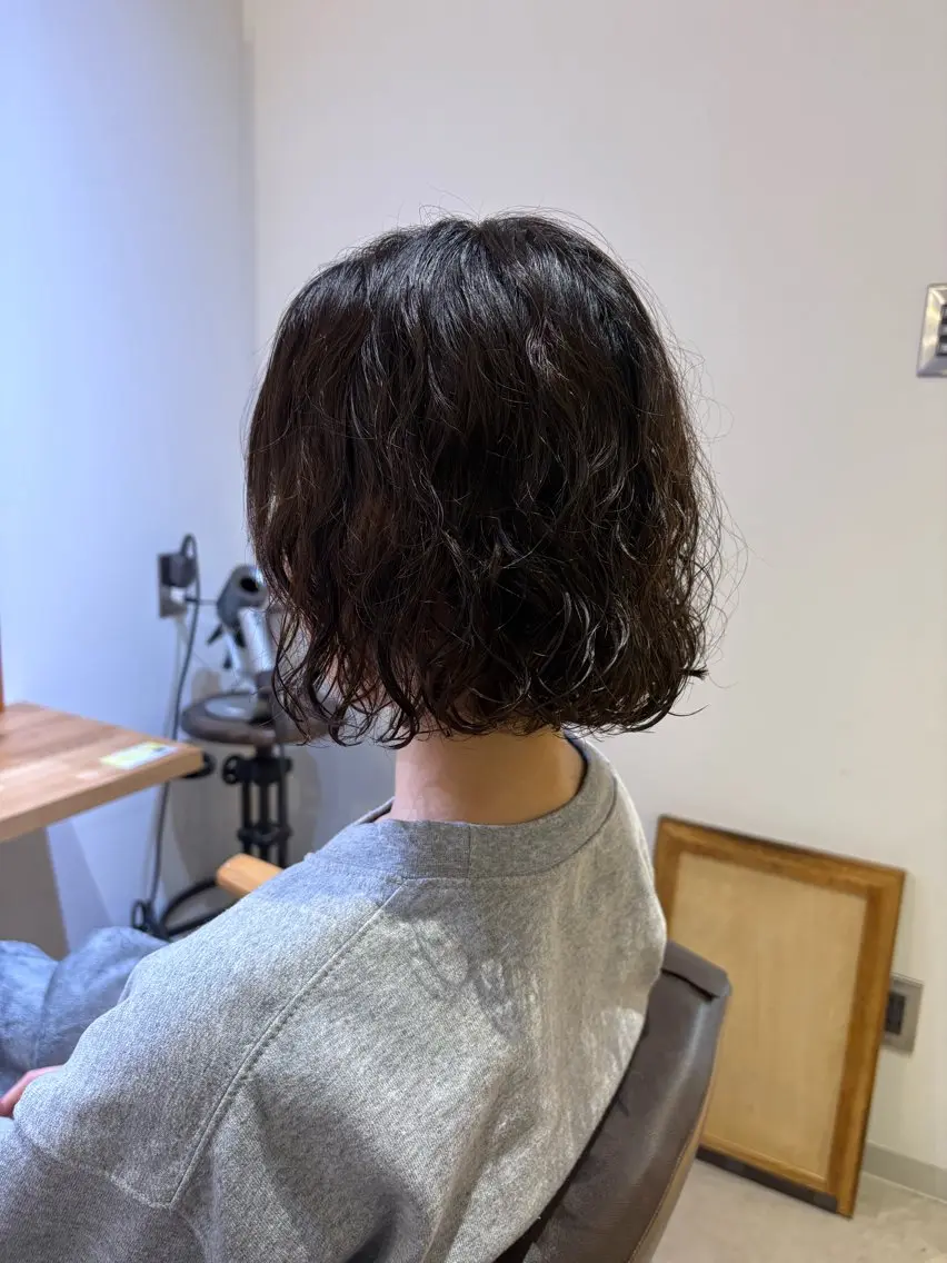 ショート パーマ ボブ カット パーマ SHICUNE /ミホのヘアスタイル