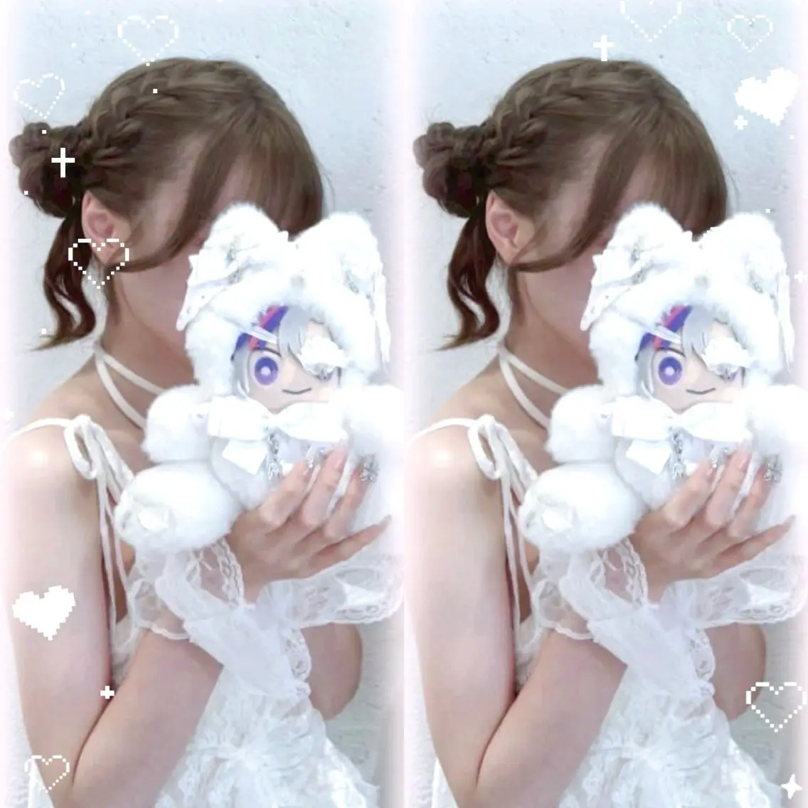 ヘアメ系ヘアアレンジ°ʚ🎀ɞ°. 【イベント,ライブ,オタ活,推し活前にヘアセット】ペア🉑の写真
