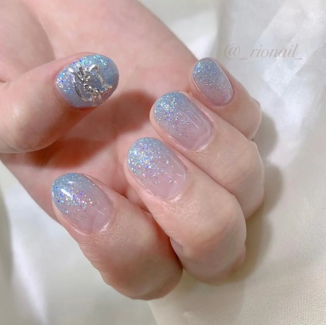 ネイル ラメ(グリッター) ラメグラデーション ハンドネイル ハンドケア Ariana. nail/沖縄ネイルのネイルデザイン