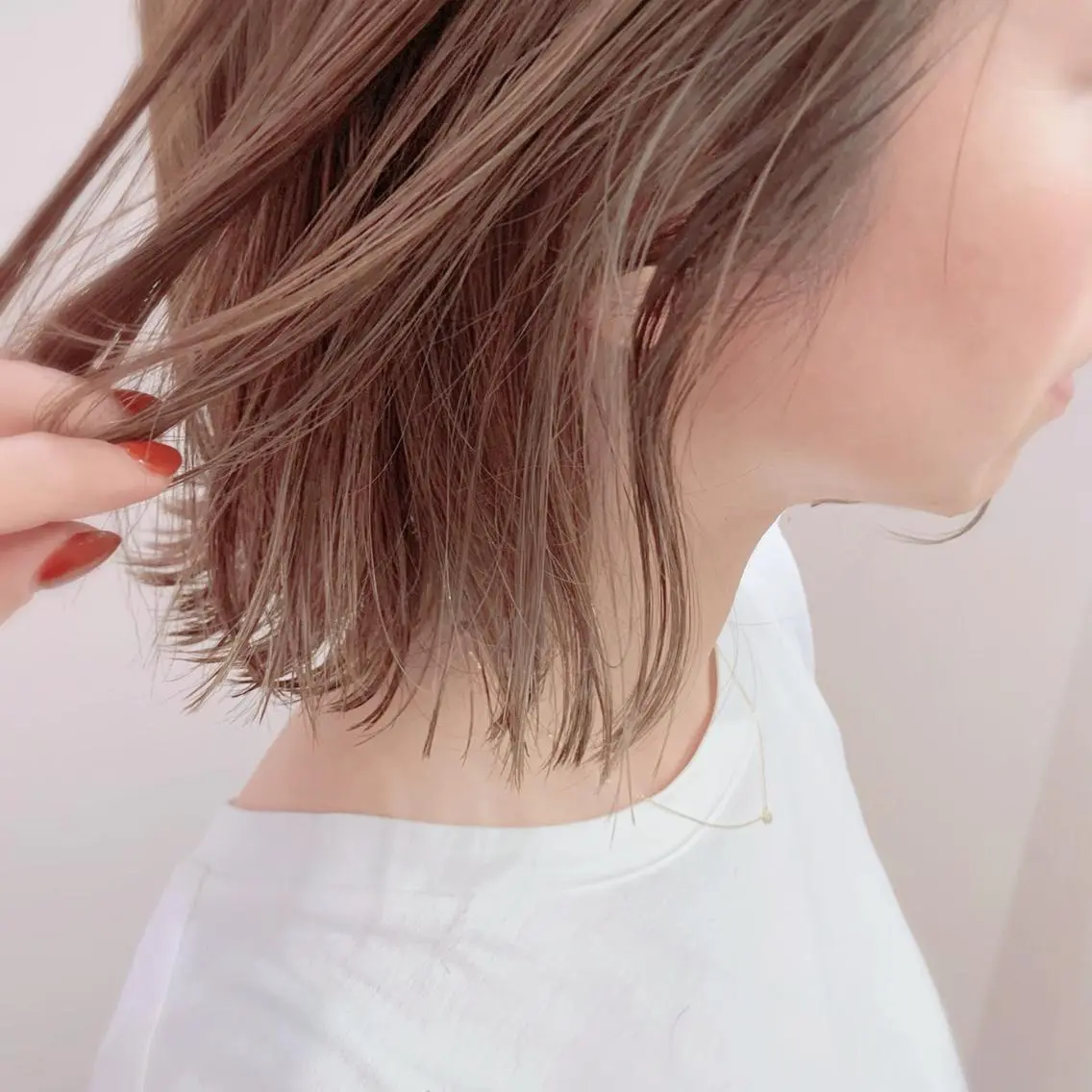 ミディアム カラー ヘアアレンジ ヘアカラー rico_by ヘアとアイブロウの眉毛・アイブロウイメージ