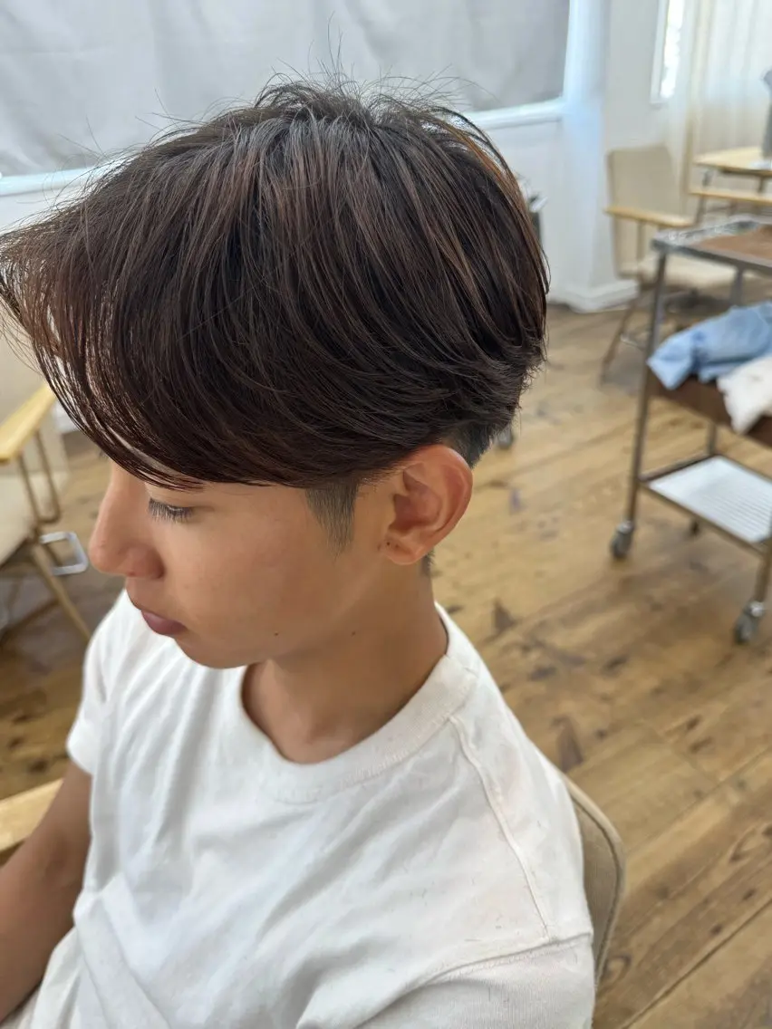 🔥ミニモ学割🔥『メンズカット＋ノーマルパーマ＋トリートメント』【ニュアンス、フェザー、毛流れパーマなど】の写真