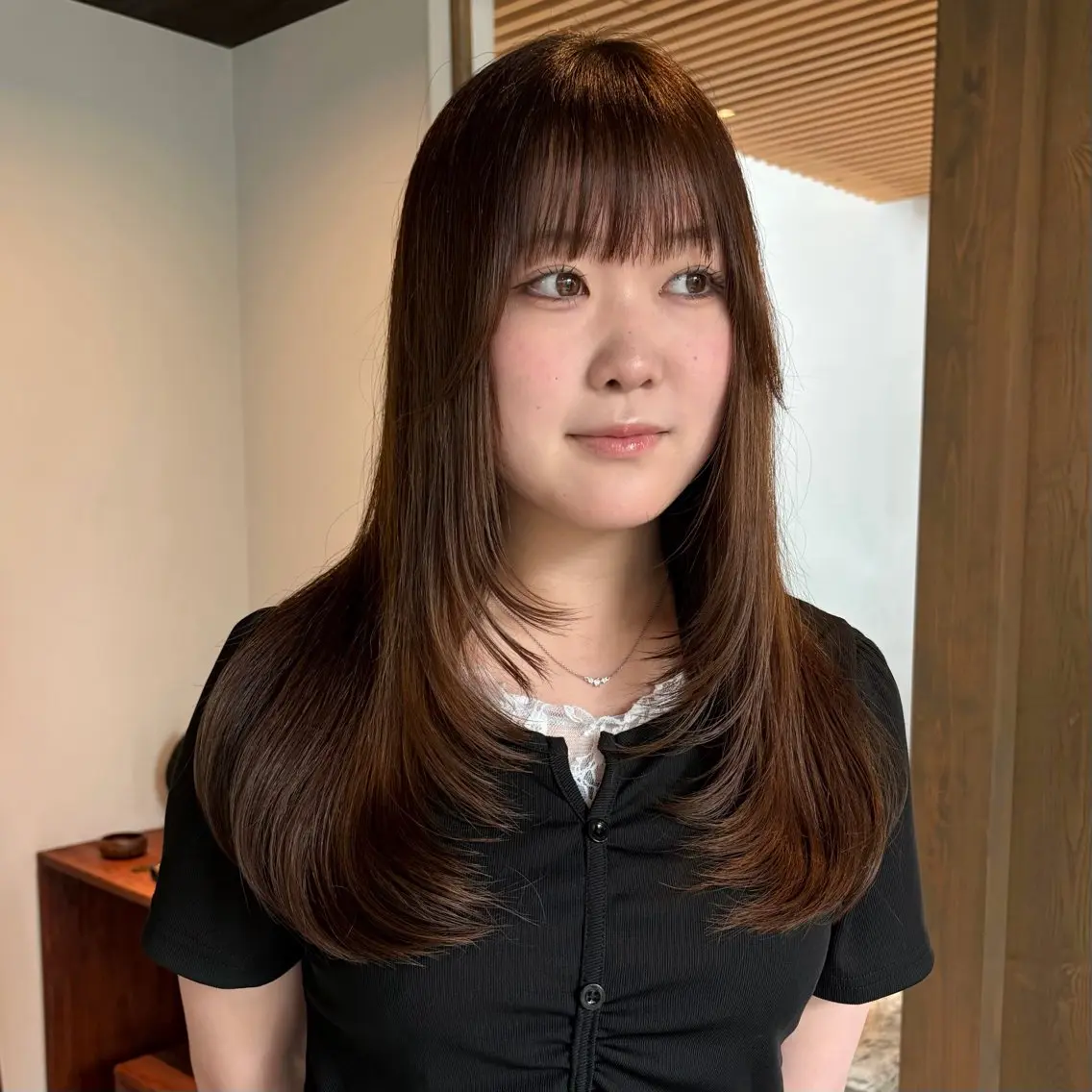 ロング ロングレイヤー レイヤーカット ロング rina/似合わせ/ カットモデルのヘアスタイル