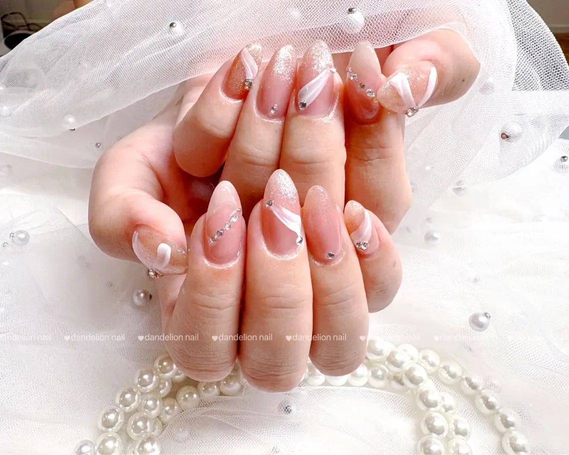 ネイル アートネイル 持ち込み ワンホンネイル ハンドネイル dandelion nail北千住のネイルデザイン
