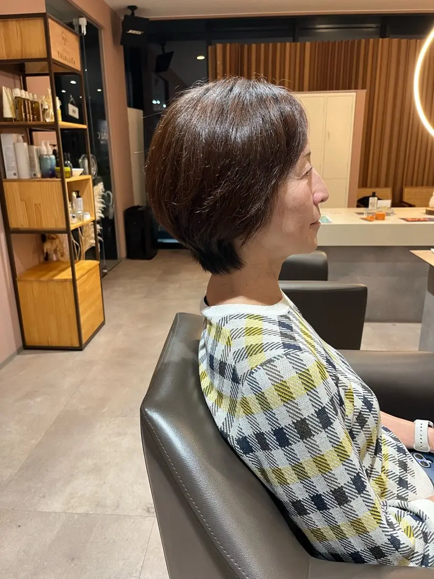 ショート ボブ カット 坂本 翔のヘアスタイル