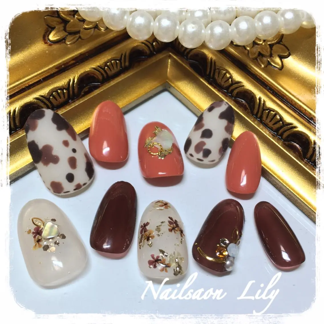 ネイル ハンドネイル Lily*nail 🌻Mii🌻のネイルデザイン