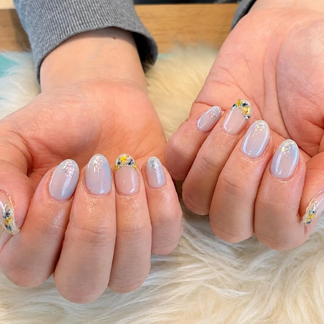 ネイル フレンチネイル ハンドネイル K. Harukaのネイルデザイン