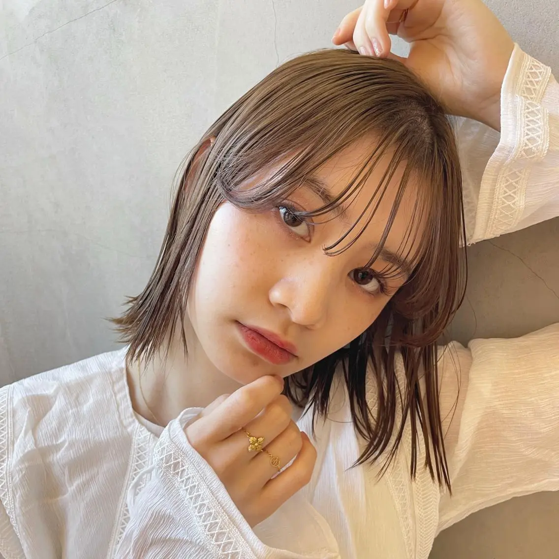ミディアム カラー 🫧透明感ヘア🫧 🧸竹花　彩希🧸のヘアスタイル