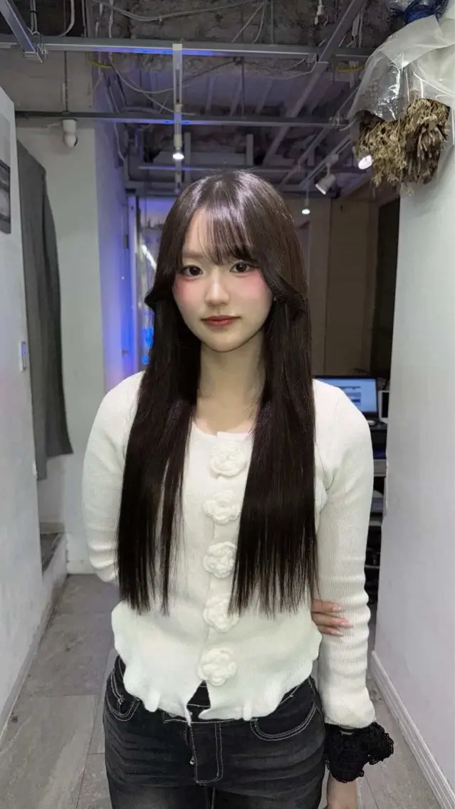 ロング カラー エクステ miwa 🖤のヘアスタイル